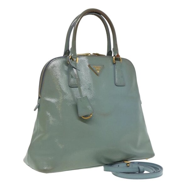 PRADA Hand Bag Safiano leather 2way Blue Auth - Picture 1 of 16